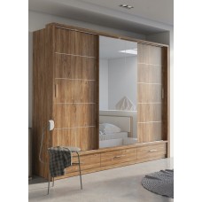 Skapis ar apgaismojumu ARTI AR-01P, ozols stirling
